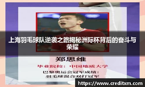 上海羽毛球队逆袭之路揭秘洲际杯背后的奋斗与荣耀